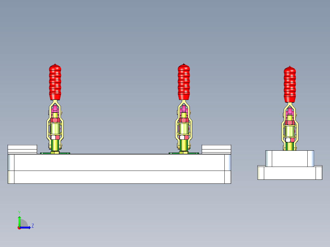 散光板整形治具左视图