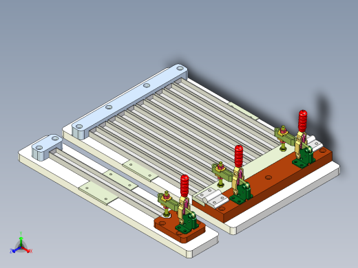 散光板整形治具正等轴测缩略图