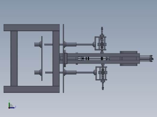 数控机床、齿轮加工机床模型3D图纸 Solidworks设计左视缩略图