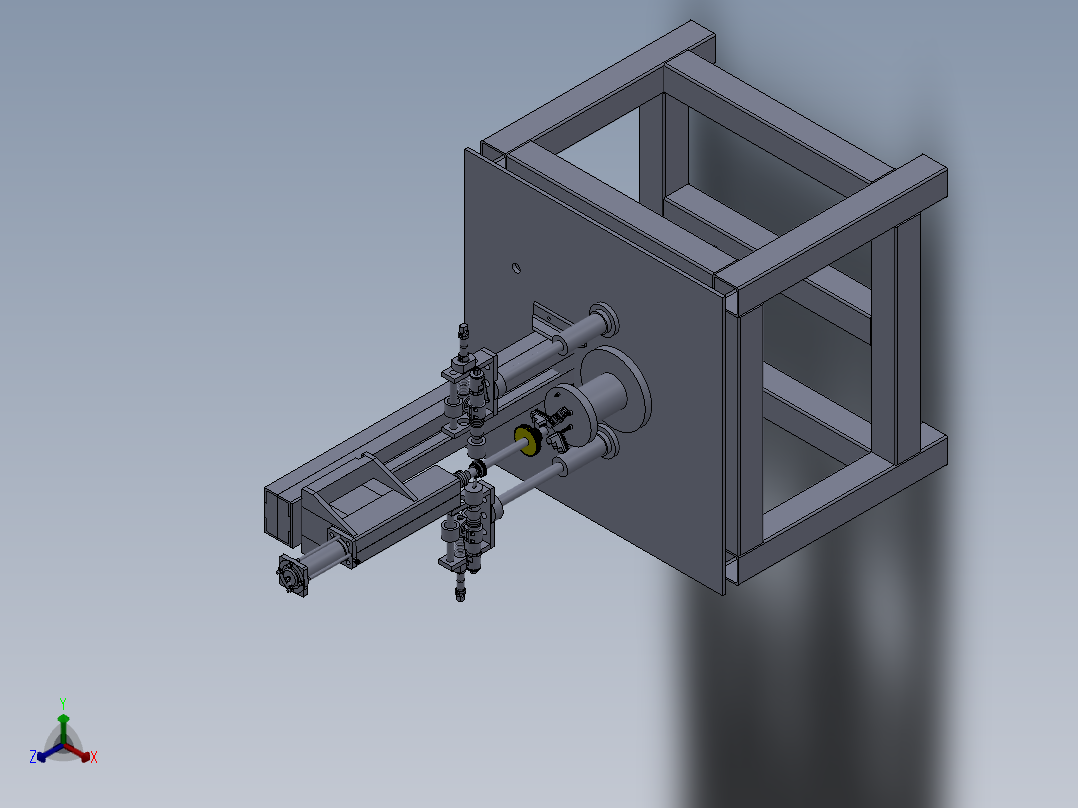 数控机床、齿轮加工机床模型3D图纸 Solidworks设计正等轴测图