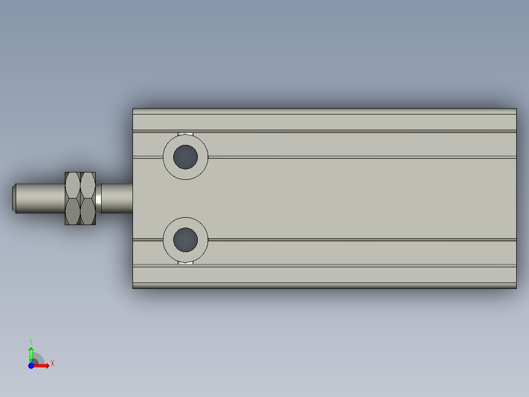 气缸MD10x15S(0)+()前视图