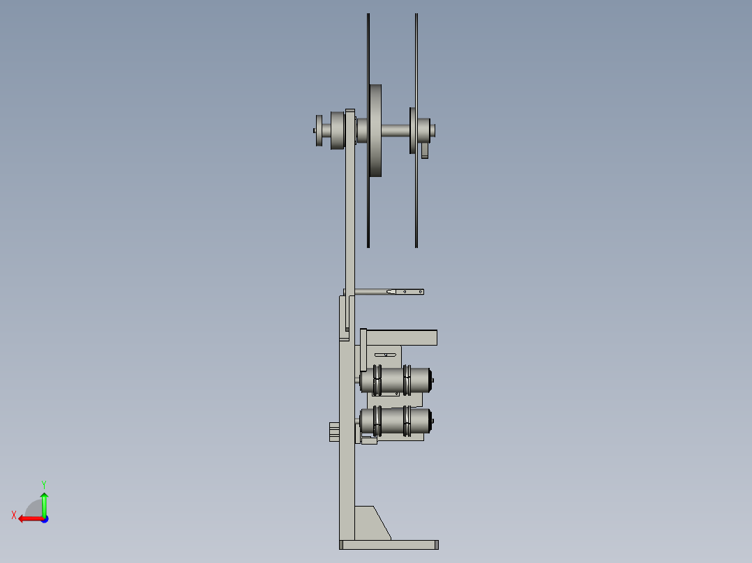 圈料上料机构后视图