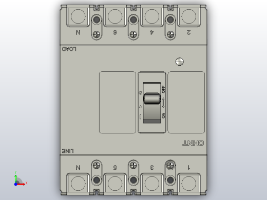NM1-125S 4p 塑壳断路器（二代） 2019年8月前视缩略图