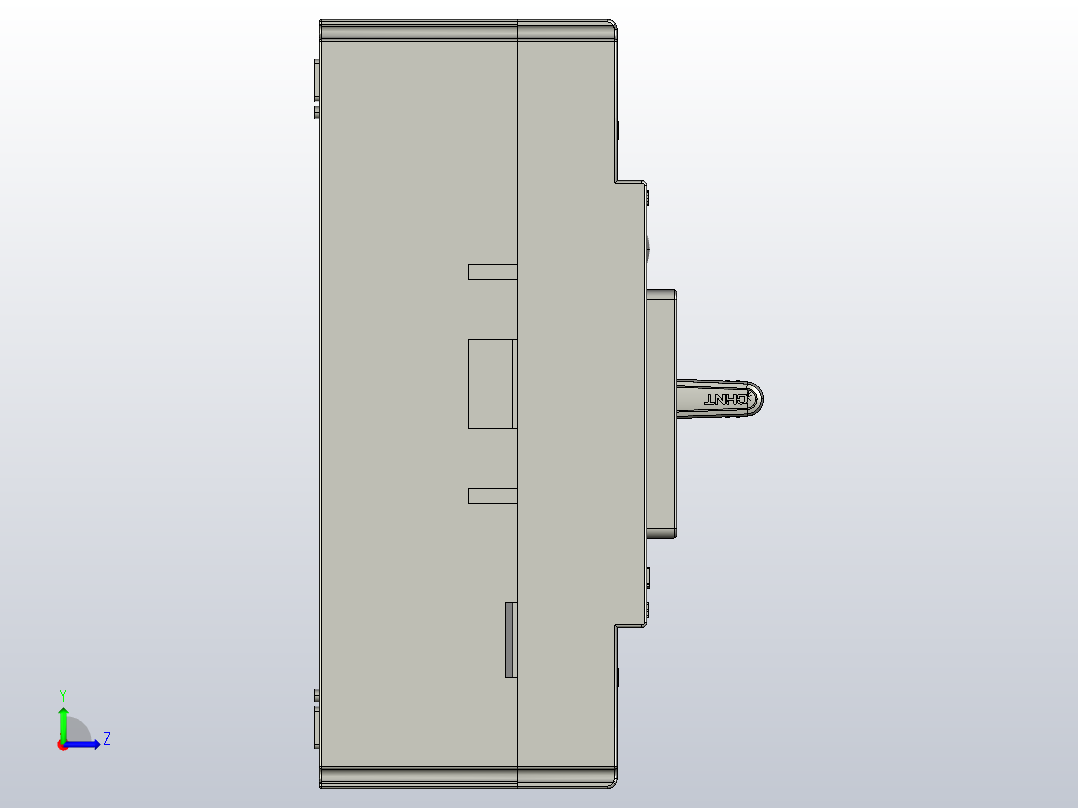 NM1-125S 4p 塑壳断路器（二代） 2019年8月左视图