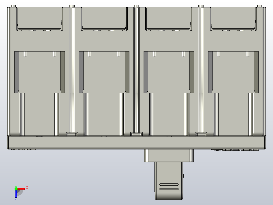 NM1-125S 4p 塑壳断路器（二代） 2019年8月俯视图