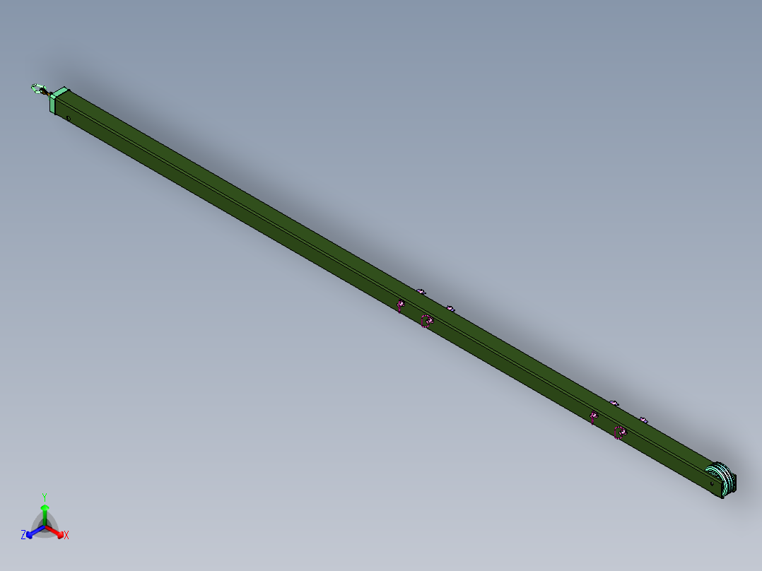 各种工程车辆托运车主视图