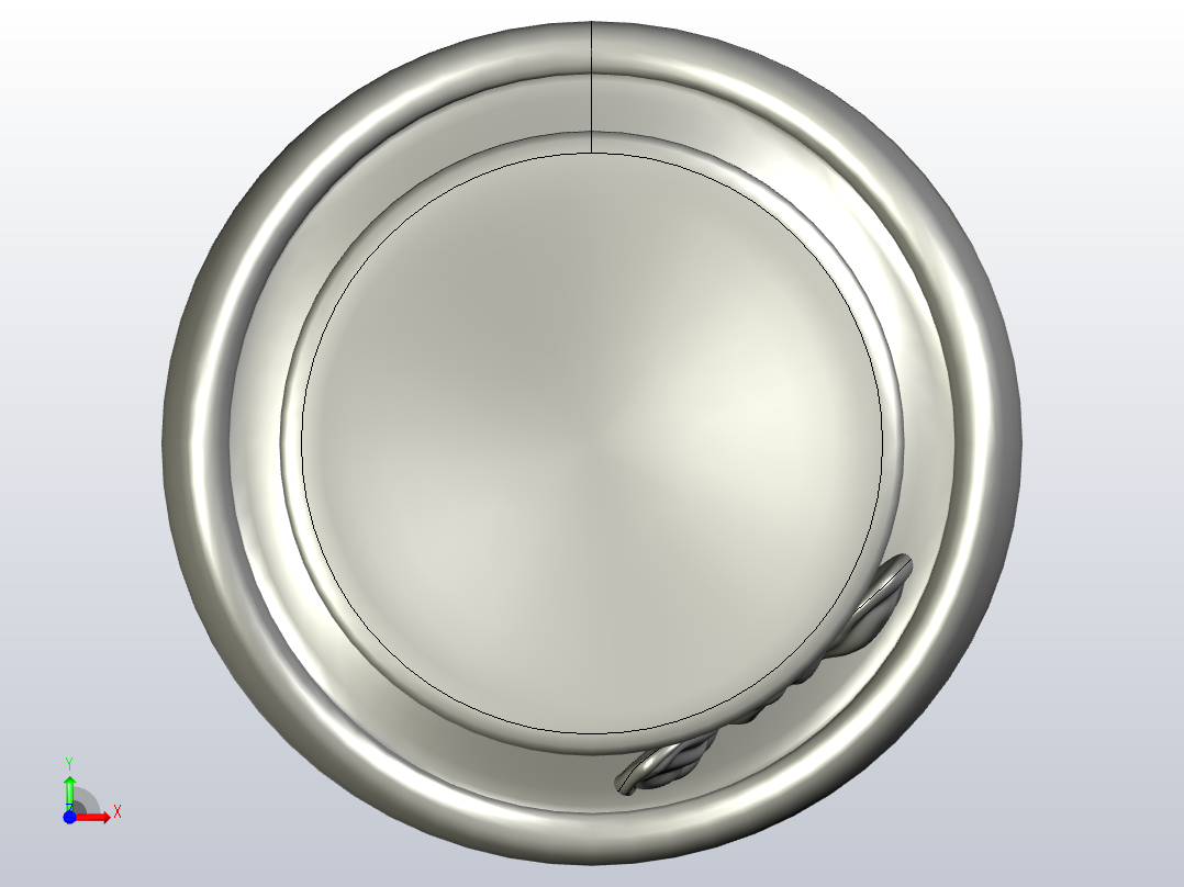 高顶礼帽与三叶草前视图