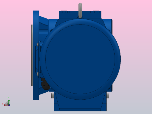 SAF47法兰空心轴安装斜齿-蜗轮蜗杆减速机SAF47-Y0.37-4P-76.88-M1-0°-A后视缩略图
