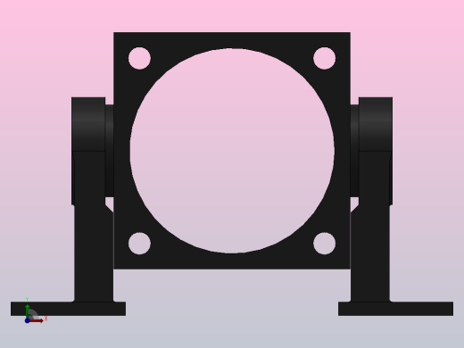 中间铰轴支座ZZ型[QGA200]气缸附件前视缩略图