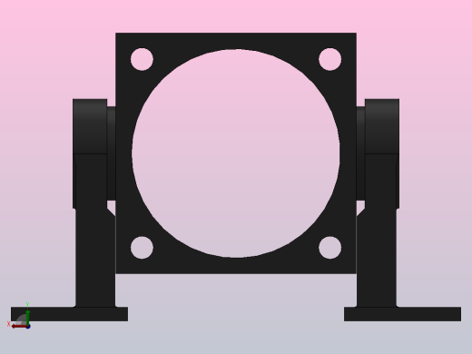 中间铰轴支座ZZ型[QGA200]气缸附件后视缩略图