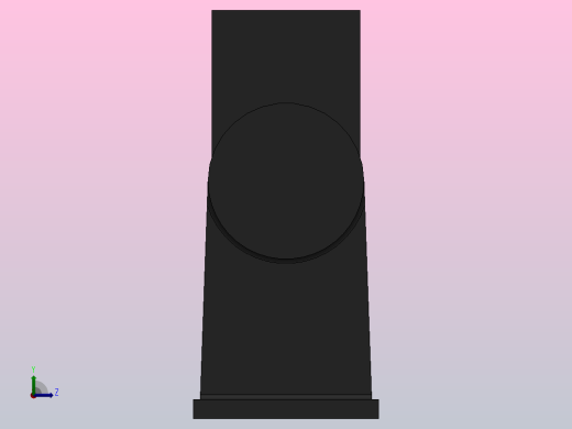 中间铰轴支座ZZ型[QGA200]气缸附件左视缩略图