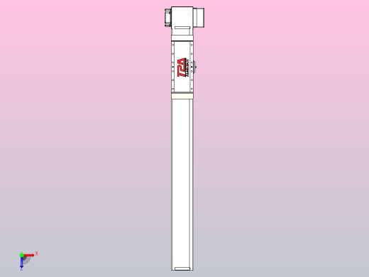 伺服电机集成皮带传动直线执行器TPA-OCB-100-192-L650-LP-P75-N3俯视缩略图