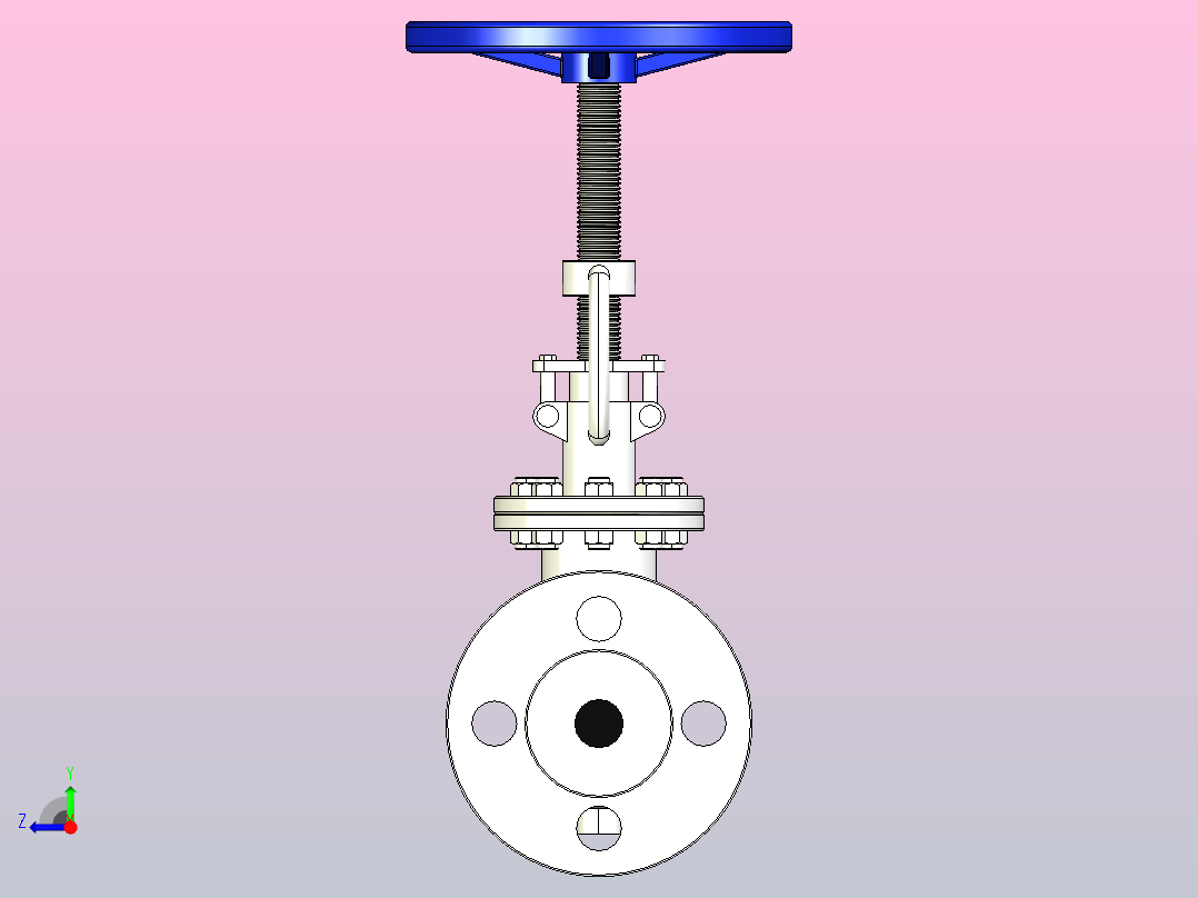 J41H╱W-16C╱P法兰截止阀[J41H-16C]15右视图