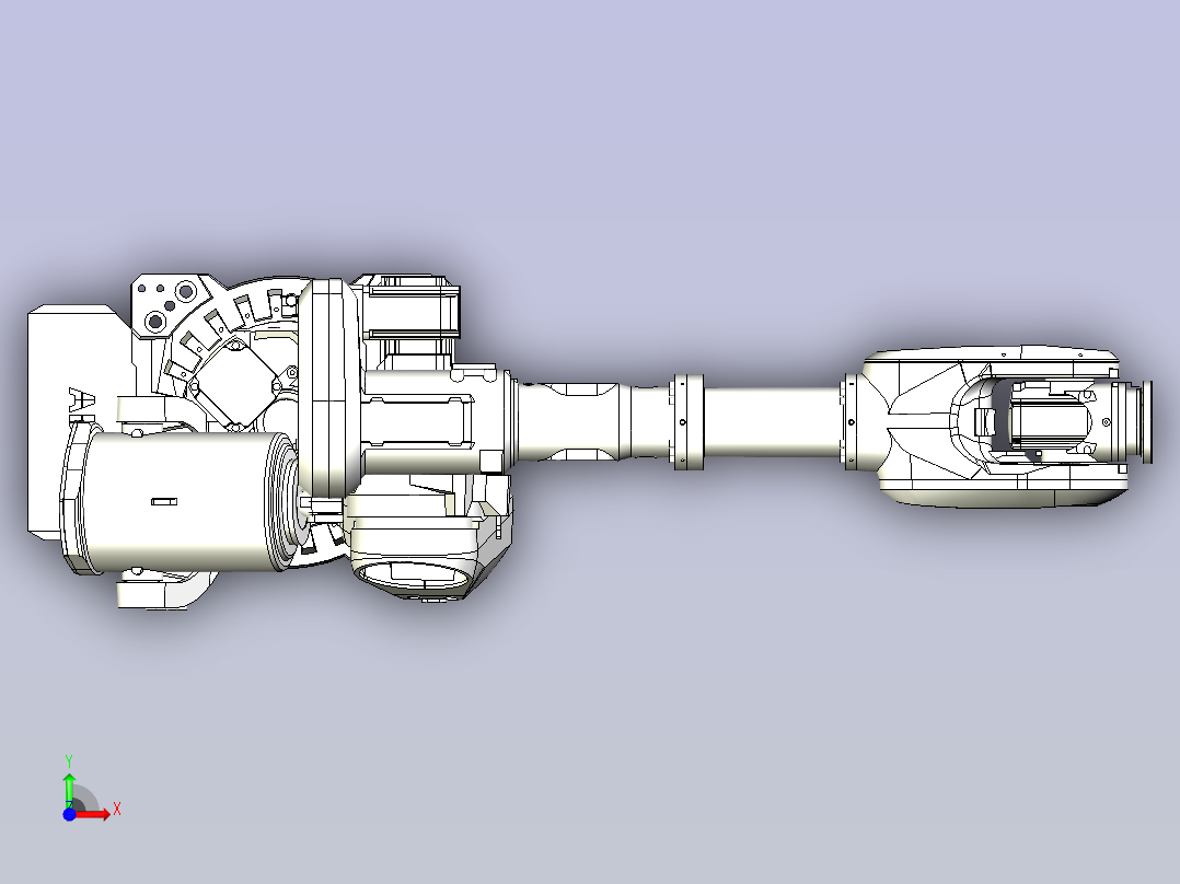 IRB 6700-150-3.20三维数模图纸前视图
