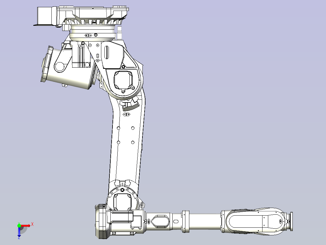 IRB 6700-150-3.20三维数模图纸俯视图