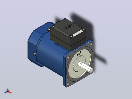 YR阻尼电机60yr04正等轴测缩略图