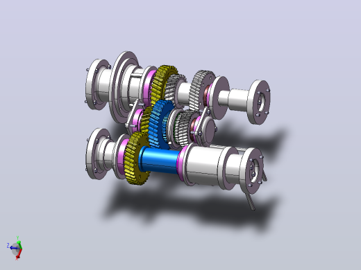 汽车分动器 sw+cad+说明书