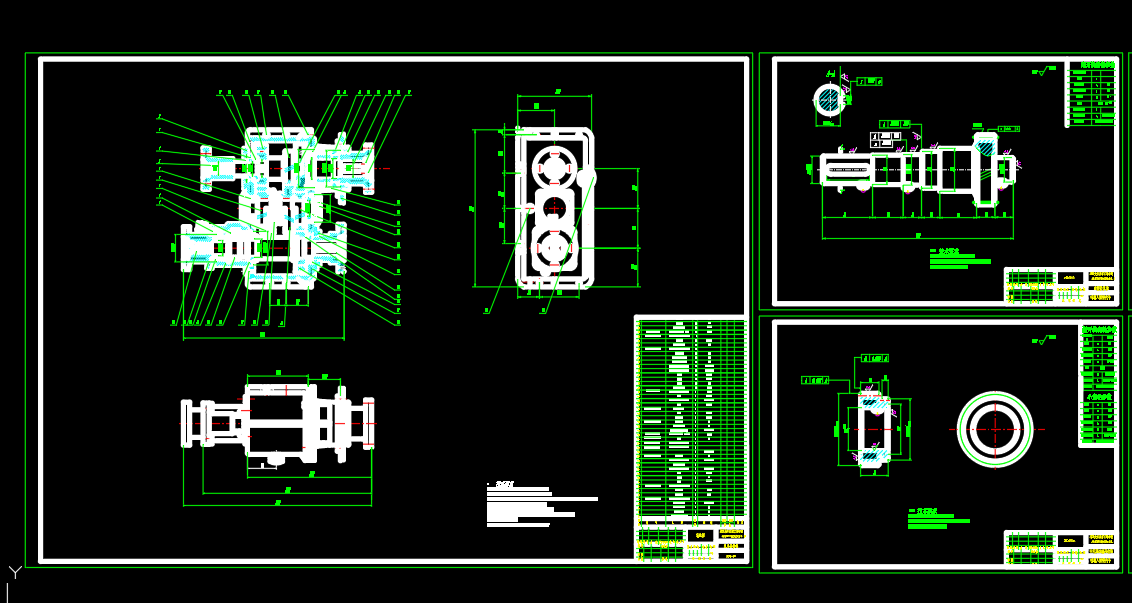 汽车分动器 sw+cad+说明书
