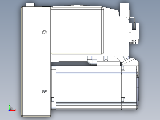 皮带直线轴半封闭可选导轨TPA-HNB-140D-120-L2200-LP-Y-P40-N3前视缩略图