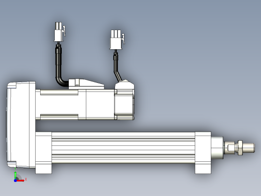 轻载电动缸TPA-ESR25-1002C-L100-MR-LB-W-P10-C3前视缩略图