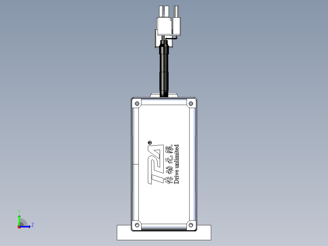 轻载电动缸TPA-ESR25-1002C-L100-MR-LB-W-P10-C3左视图