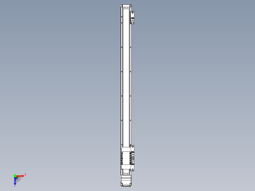 滚珠丝杠直线轴内置导轨TPA-GCR-40-1210C-L550-MP-M10-N3俯视缩略图