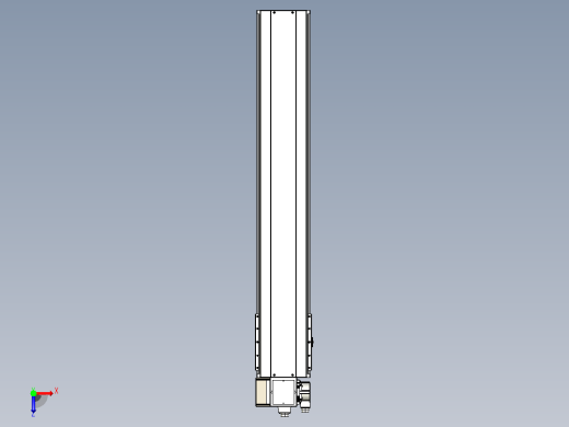 皮带直线轴半封闭可选导轨TPA-HNB-220D-176-L1100-LP-C-P1K-N3俯视缩略图