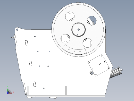 颚式破碎机进料500mmjaw-crusher-21-模型格式为 sw前视缩略图