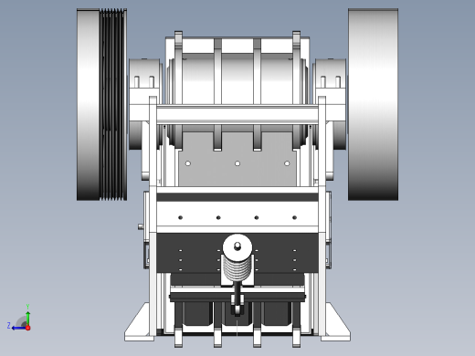 颚式破碎机进料500mmjaw-crusher-21-模型格式为 sw右视缩略图