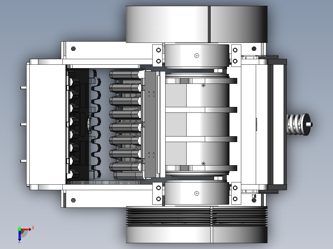 颚式破碎机进料500mmjaw-crusher-21-模型格式为 sw俯视图