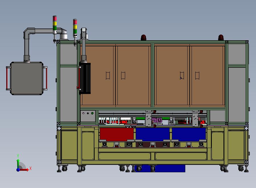 自动测试线前视图