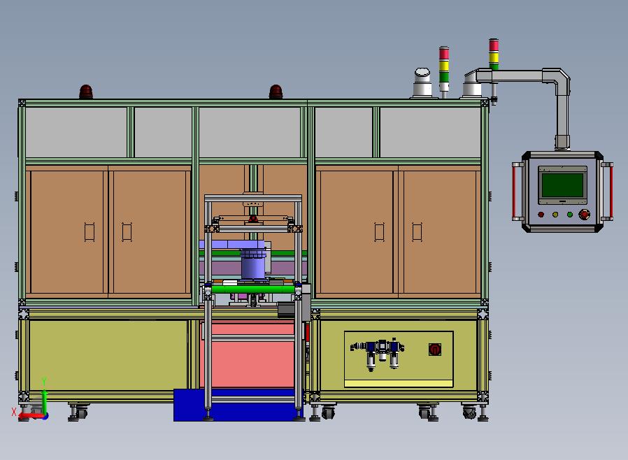 自动测试线后视图