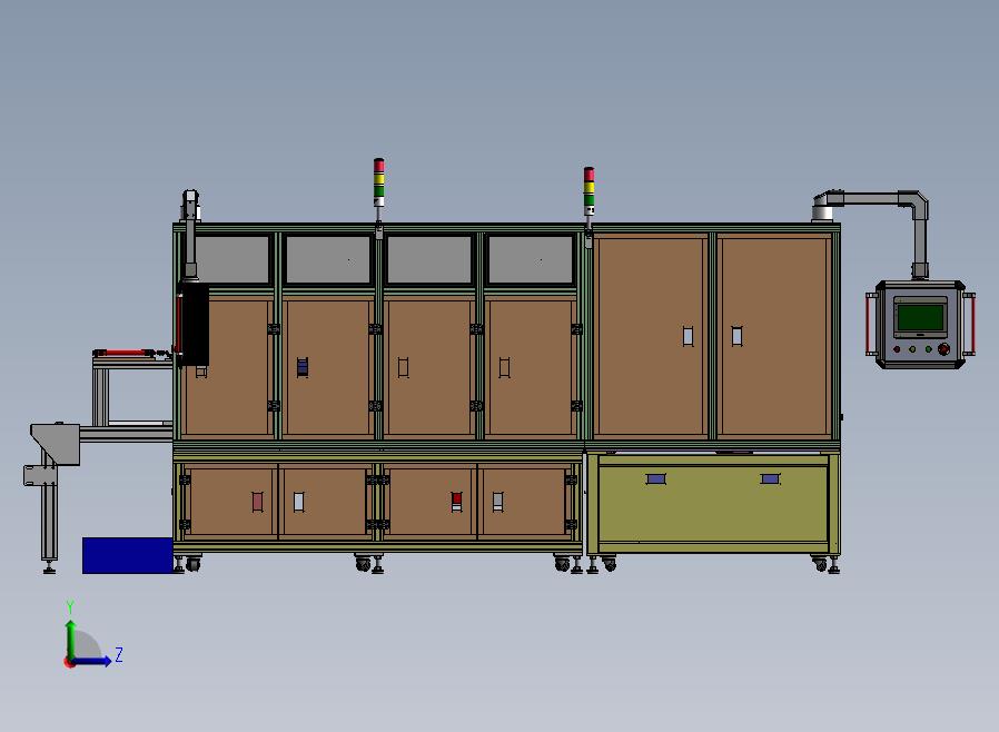 自动测试线左视图