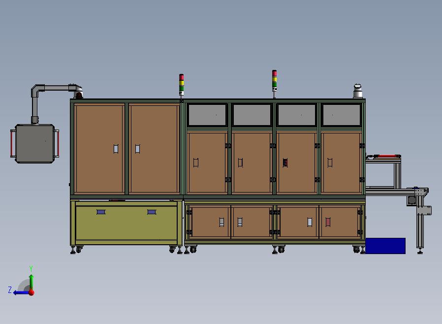 自动测试线右视图