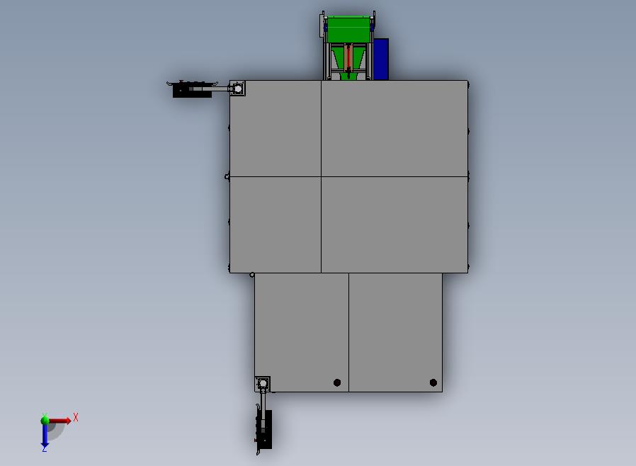 自动测试线俯视图