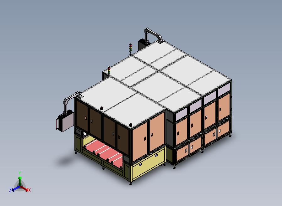 自动测试线正等轴测图