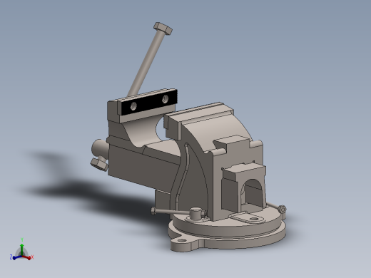 Clamp Vise台虎钳三维图纸sw17