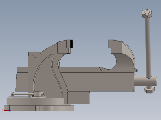 Clamp Vise台虎钳三维图纸sw17后视缩略图