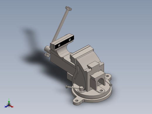 Clamp Vise台虎钳三维图纸sw17正等轴测缩略图