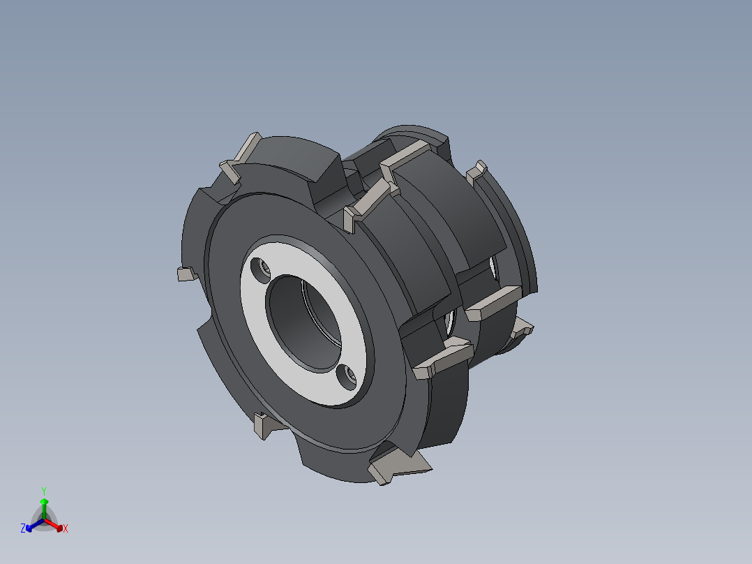 铣刀洗刀钻头机床刀具花键铣削刀具2012正等轴测图