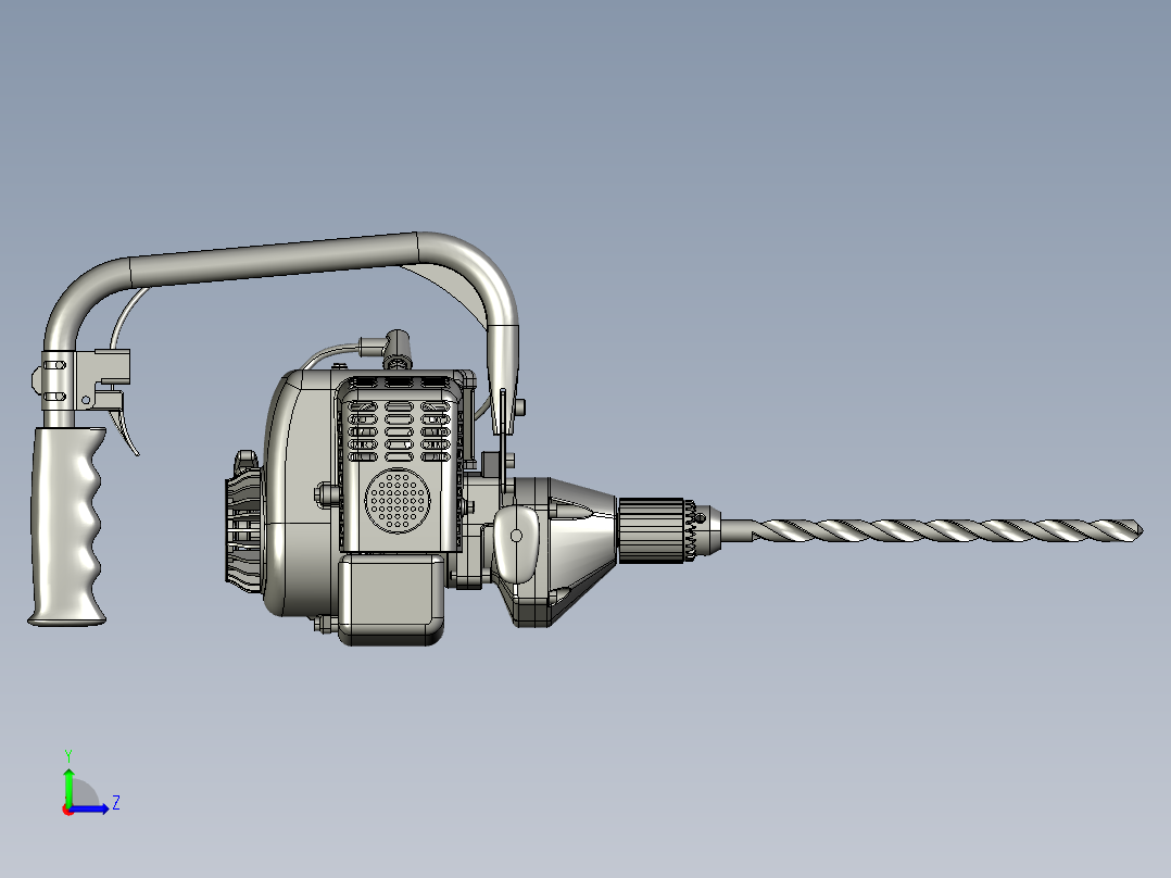88_钻孔机床左视图