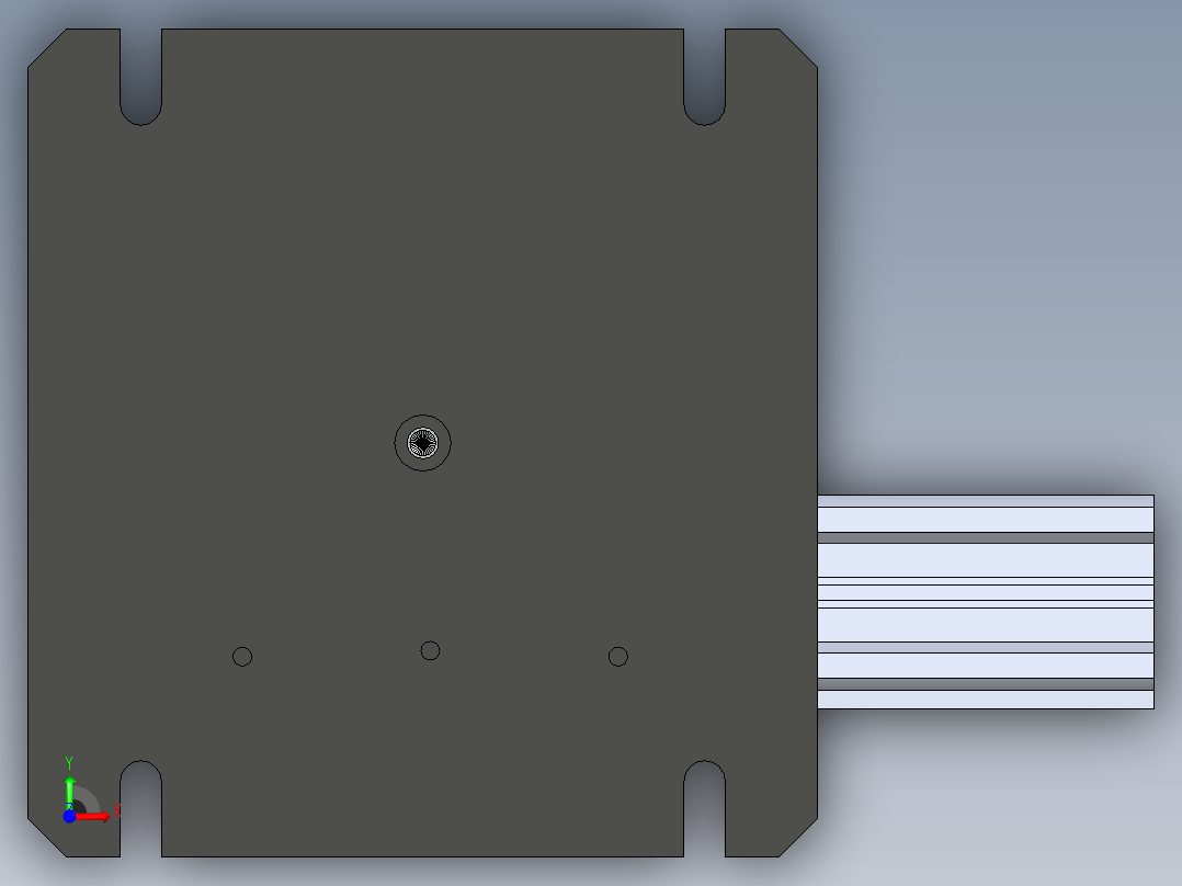 气动分度盘前视图