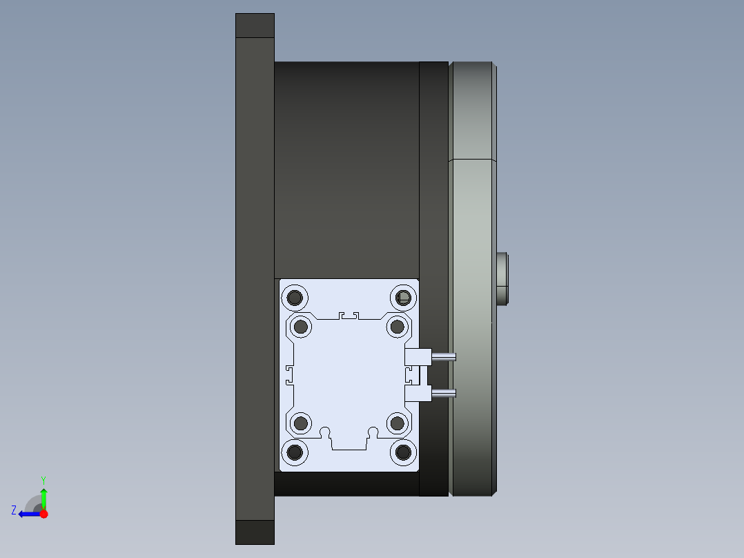 气动分度盘右视图