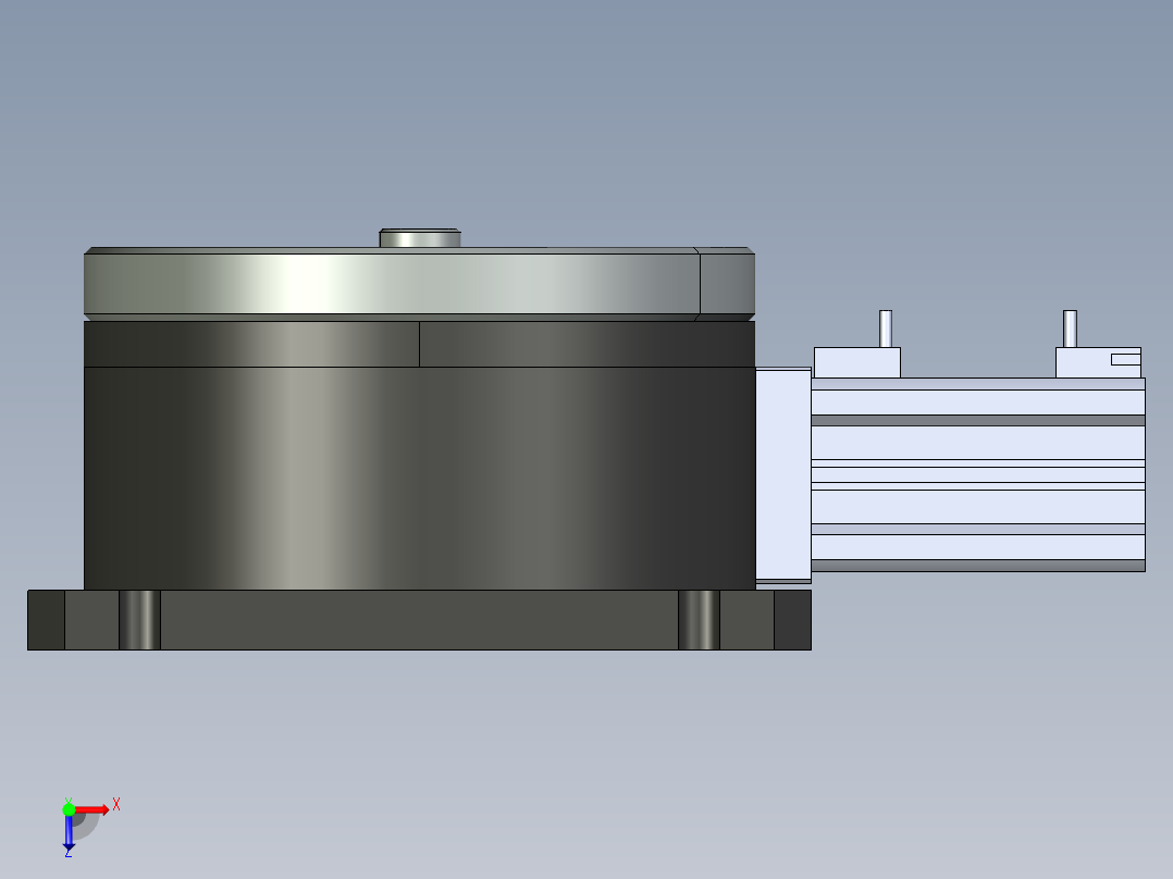 气动分度盘俯视图