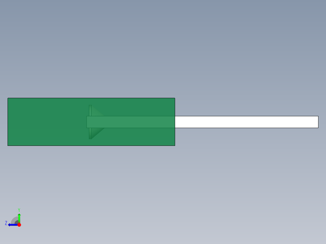 LED_Rectangular_Green1_2x5x7mm右视图