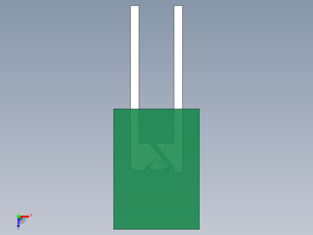 LED_Rectangular_Green1_2x5x7mm俯视图