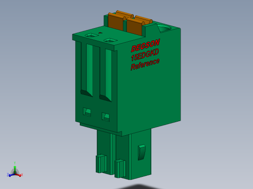DEGSON 15EDG 系列 3.5mm 插拔式接线端子 FullPack-15EDGKD-3.5-xxP-14-00AH