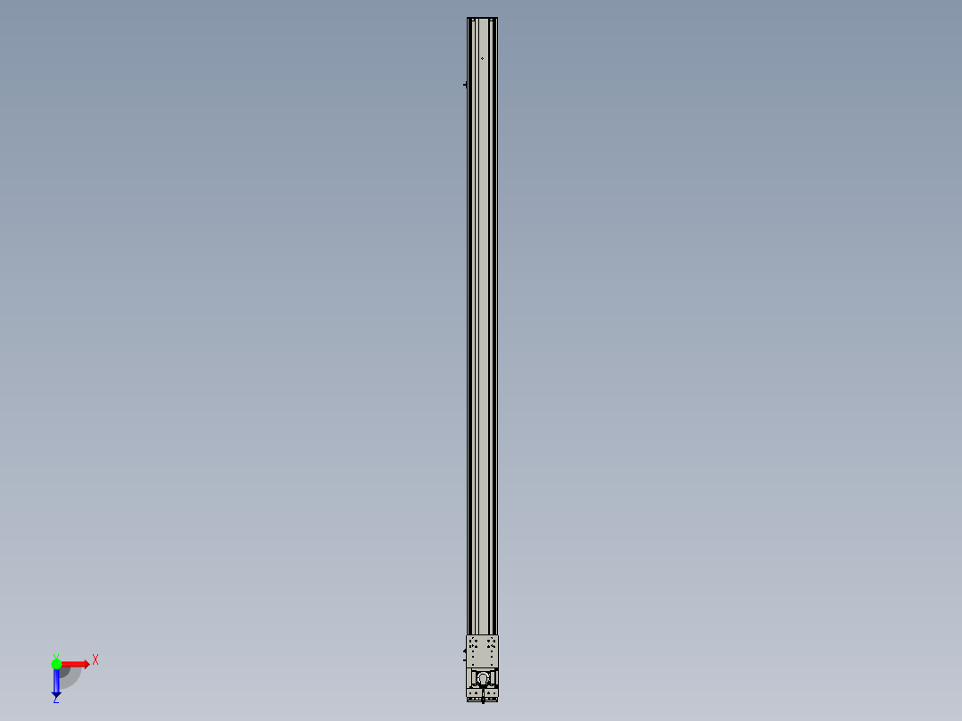 东锦齿条传动DH136G-S2700-BU-减速机+P400W俯视图