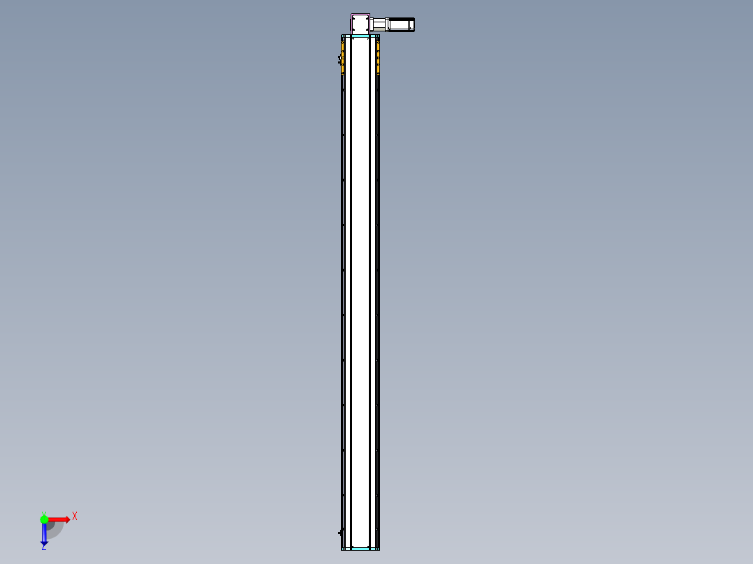 东锦同步带传动-直线滑台模组DH170B-L150-S2000-BL-P400W-C3俯视图