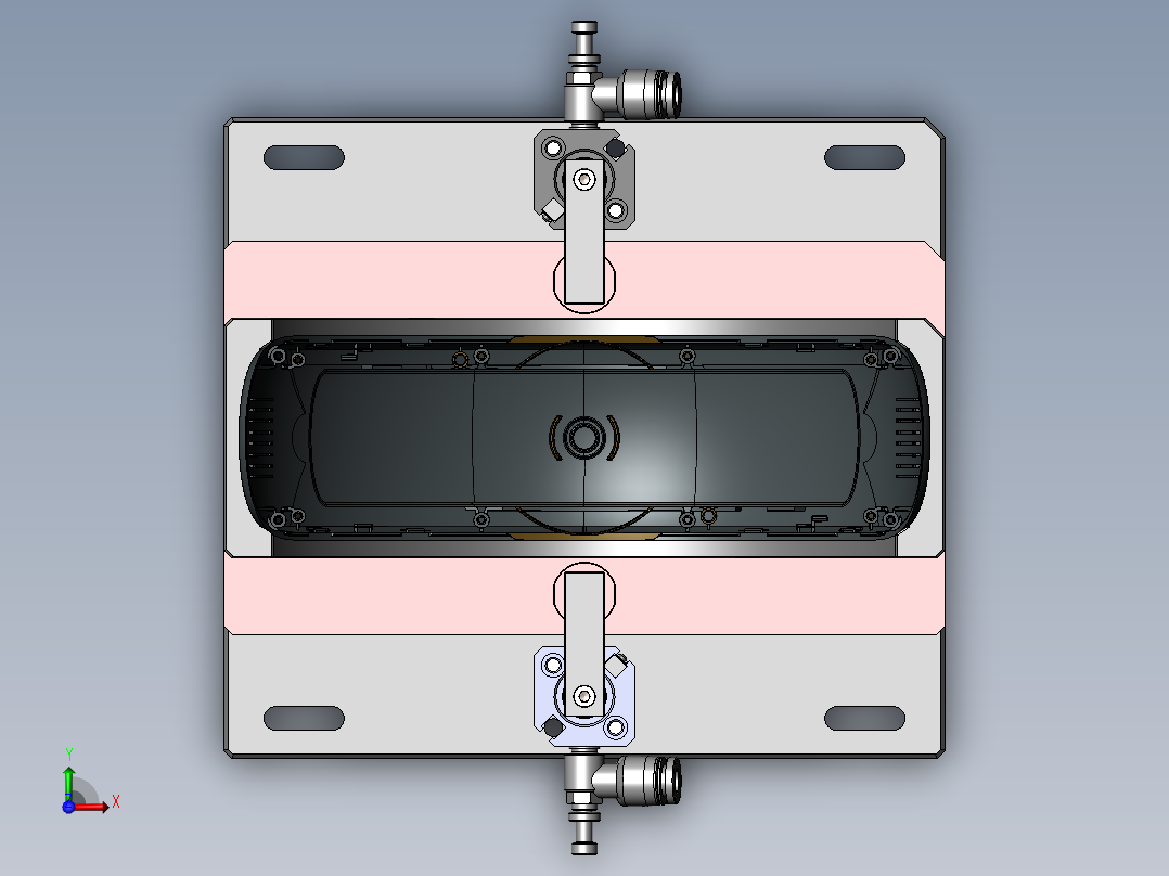 后壳埋钉治具前视图